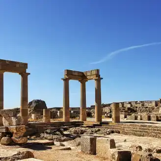 rovina grecia rodi lindos acropoli