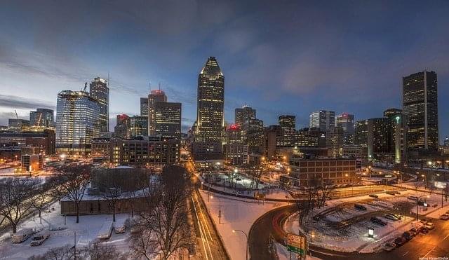 montreal citta notte